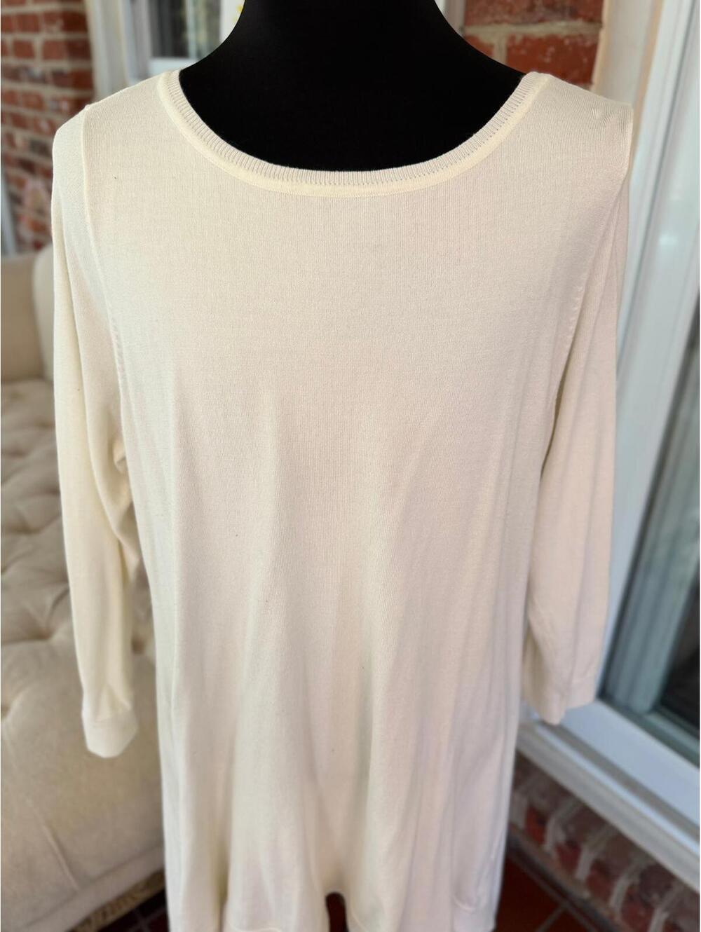 Roaman's Luxe Cable Knit Tunic Sweater - Size 22/24